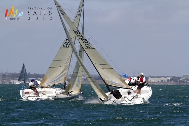 SAILING -  Festival Of Sails 2012 - Parks Victoria Melges 24 National Championships, Royal Geelong Yacht Club, Geelong (AUS), 26/01/2012. © Teri Dodds/ Festival of Sails http://www.festivalofsails.com.au/